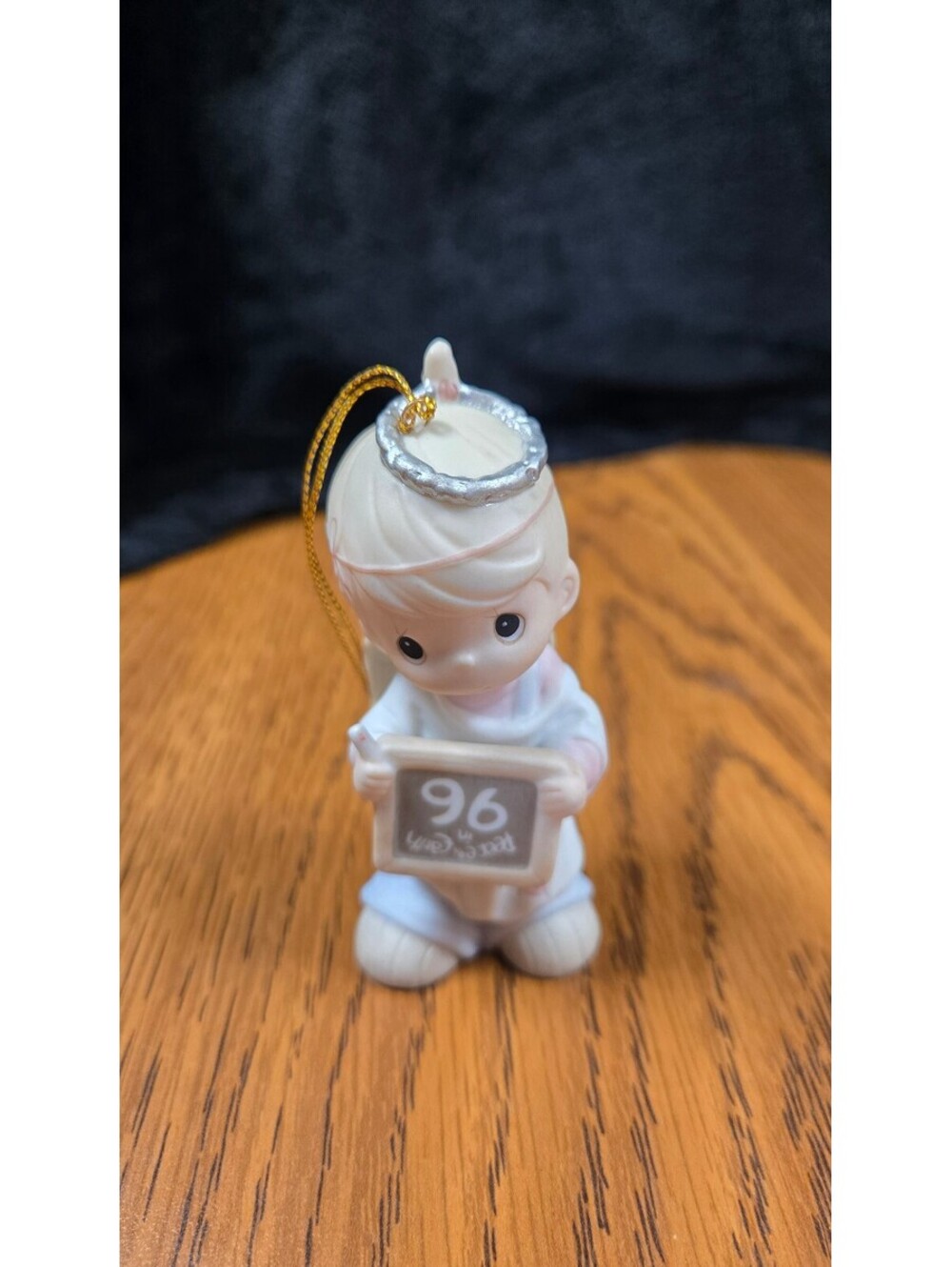 Precious Moments Angel Figurine Christmas Ornament 1996